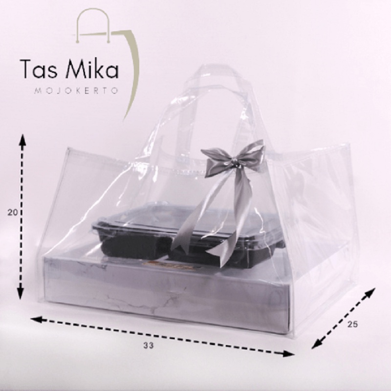 

Tas Mika PVC Uk. 33x25x20 Full Transparant Premium Box
