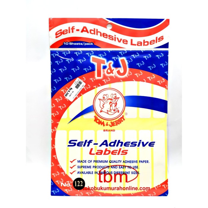 

LABEL HARGA TOM & JERRY NO. 122
