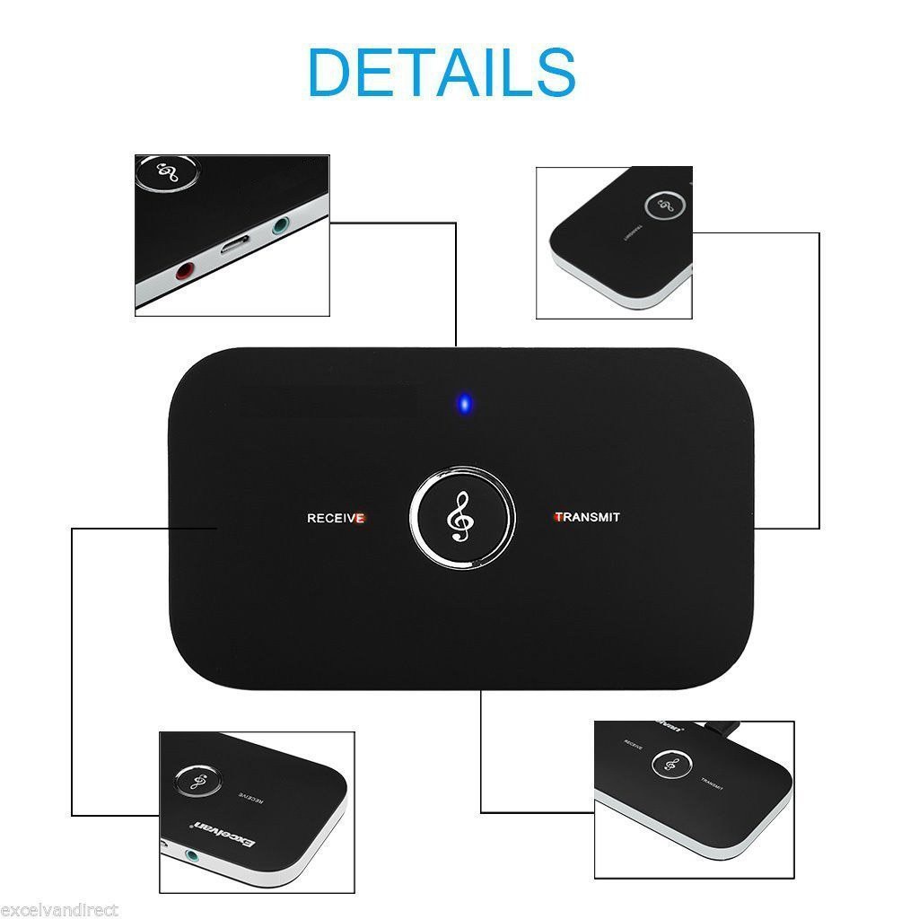 B6 2 in 1 Wireless Bluetooth Transmitter &amp; Receiver A2DP Audio Adapter AUX 3.5mm