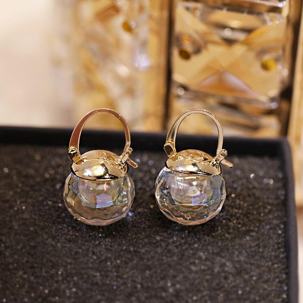 Mxbeauty Glazed Bead Earrings Elegan Desain Feminim Rasa Temperamen Hadiah Perhiasan Pernikahan Untuk Her Anting Gaya Korea