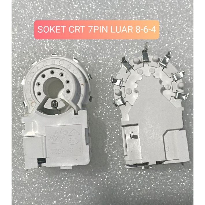 SOCKET CRT 7PIN LUAR 8-6-4 SOKET CRT 7 PIN 864