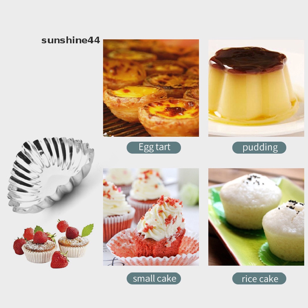 Sunshine 3Pcs/set Flower Stainless Steel Cake Cup Cake Tool Bakeware Baking Silicone Mold .