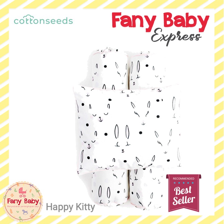 COTTONSEEDS BABY PILLOW &amp; BOLSTER SET