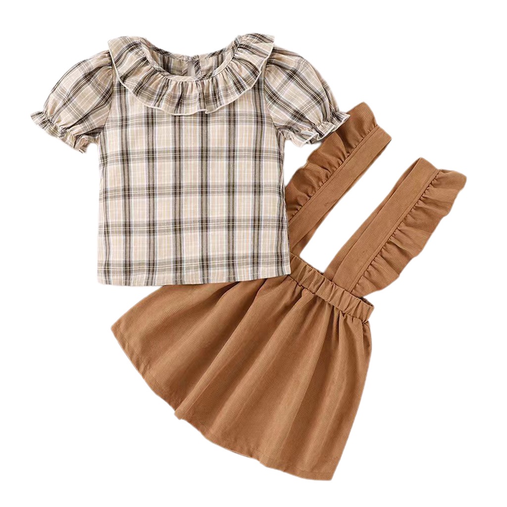 MemoryLife - Brownies Overall Set | Overall Premium Anak Perempuan Umur 3 Tahun - 8 Tahun