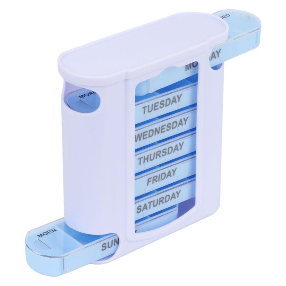 Preva Pill Box 7hari Organizer Splitters Dispenser Obat