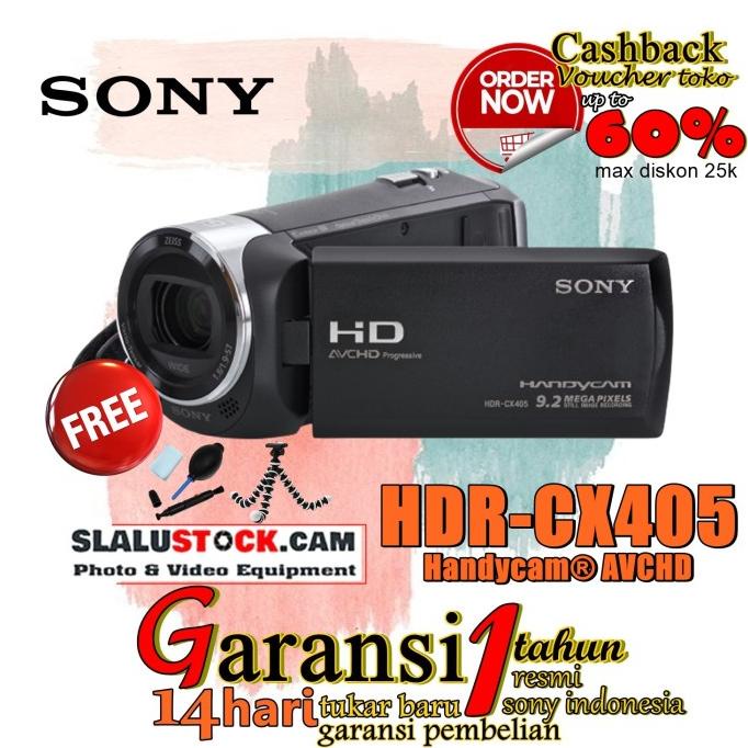 [ Promo ] Sony Cx405 - Handycam Sony Cx 405 Cmos Exmor R / Garansi Resmi - Drone Kamera Dan Aksesori