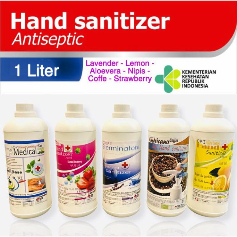 hand sanitizer gel 1 liter antiseptik izin kemenkes