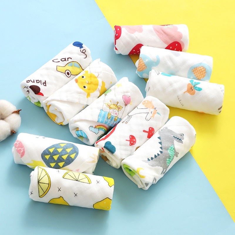 TokoPapin Sapu Tangan Bayi Handuk Waslap Katun Cotton Premium Lembut Anak Bayi Motif