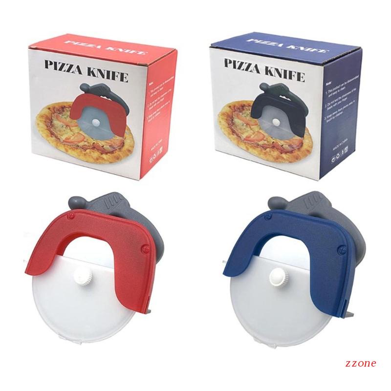 Zzz Alat Pemotong Pizza Bentuk Roda Dengan Cover Pelindung
