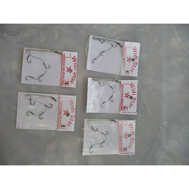 kail pancing rangkaian lumut cabang 4(ikan nila)