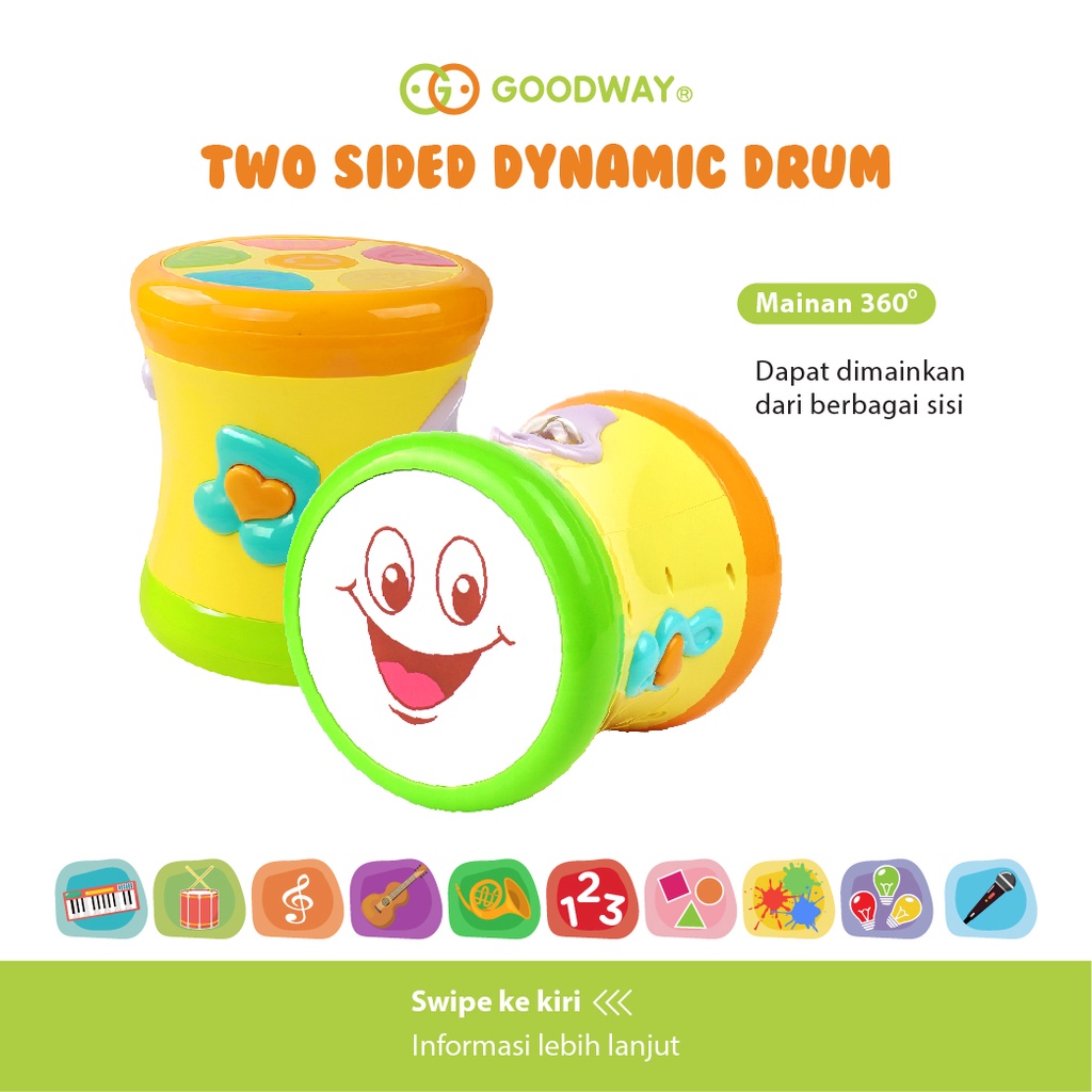 GOODWAY TWO SIDED DYNAMIC DRUM / GW3501C