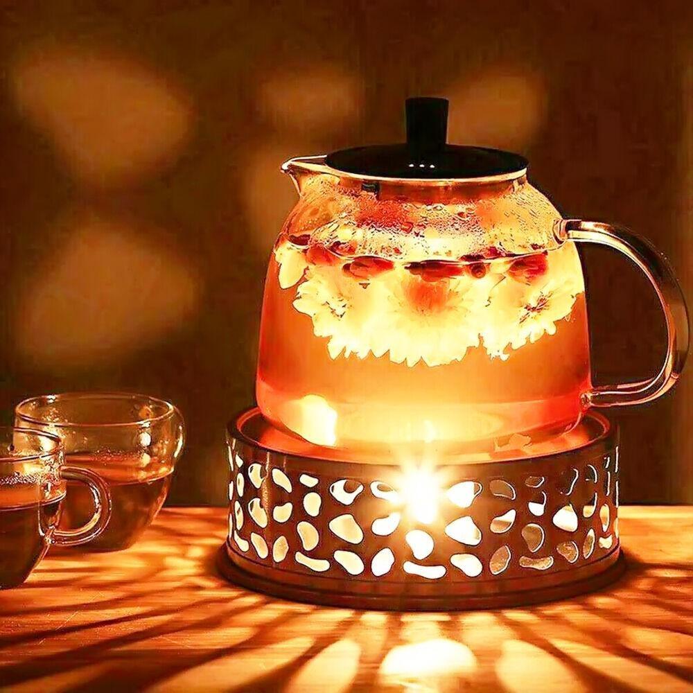 Solighter Tea Warmer Stainless Steel Candle Heater Teaware Tempat Alas Pemanas