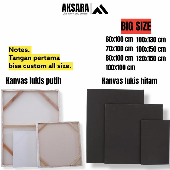 

kanvas lukis media lukis 100x100 cm media lukis big size siap pakai
