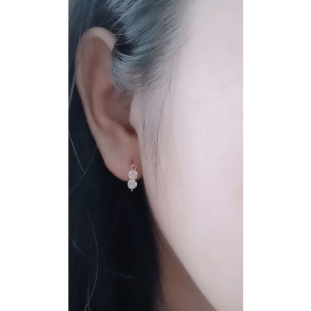 anting bayi/ anak perak asli silver925 lapis emas anting knip anak/ bayi perhiasan perak lapis emas