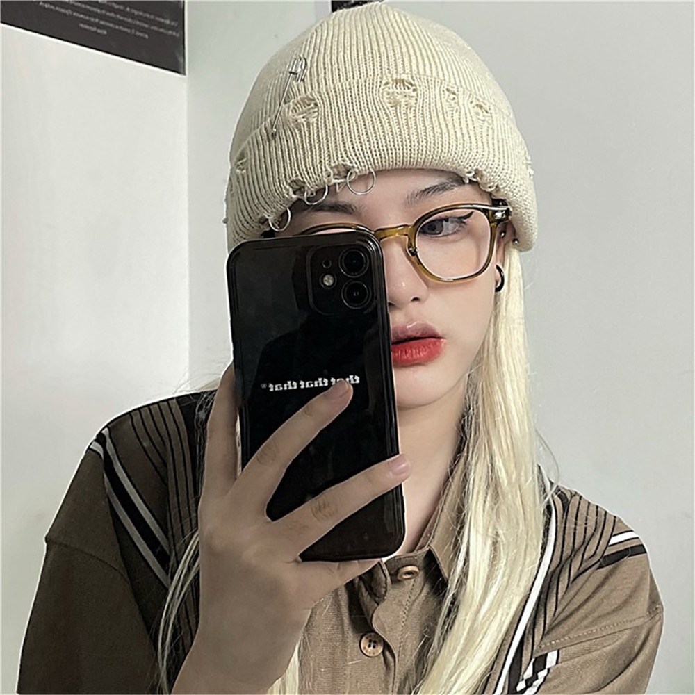 【COD Tangding】Topi Rajut Bahan Wol Gaya Korea Harajuku Untuk Pria Dan Wanita