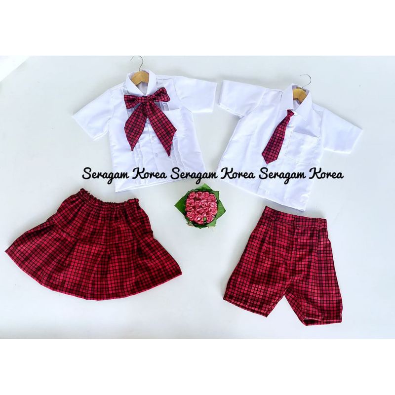 SERAGAM KOREA ANAK UNIK/BAJU SEKOLAH ANAK TK/SERAGAM SEKOLAH ANAK/BAJU UNIK ANAK PEREMPUAN DAN LAKI-