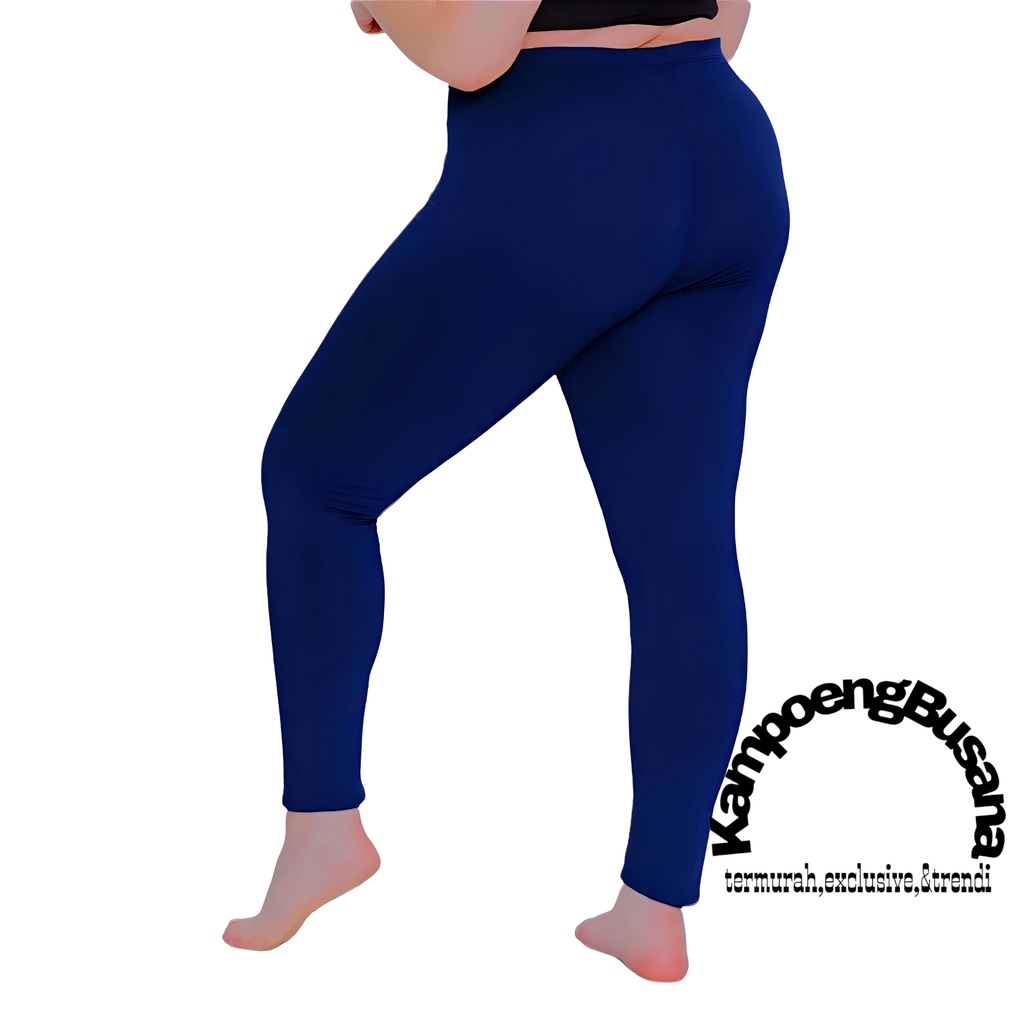 Celana Legging Panjang Basic Jumbo Wanita Muat 60-90 Kg