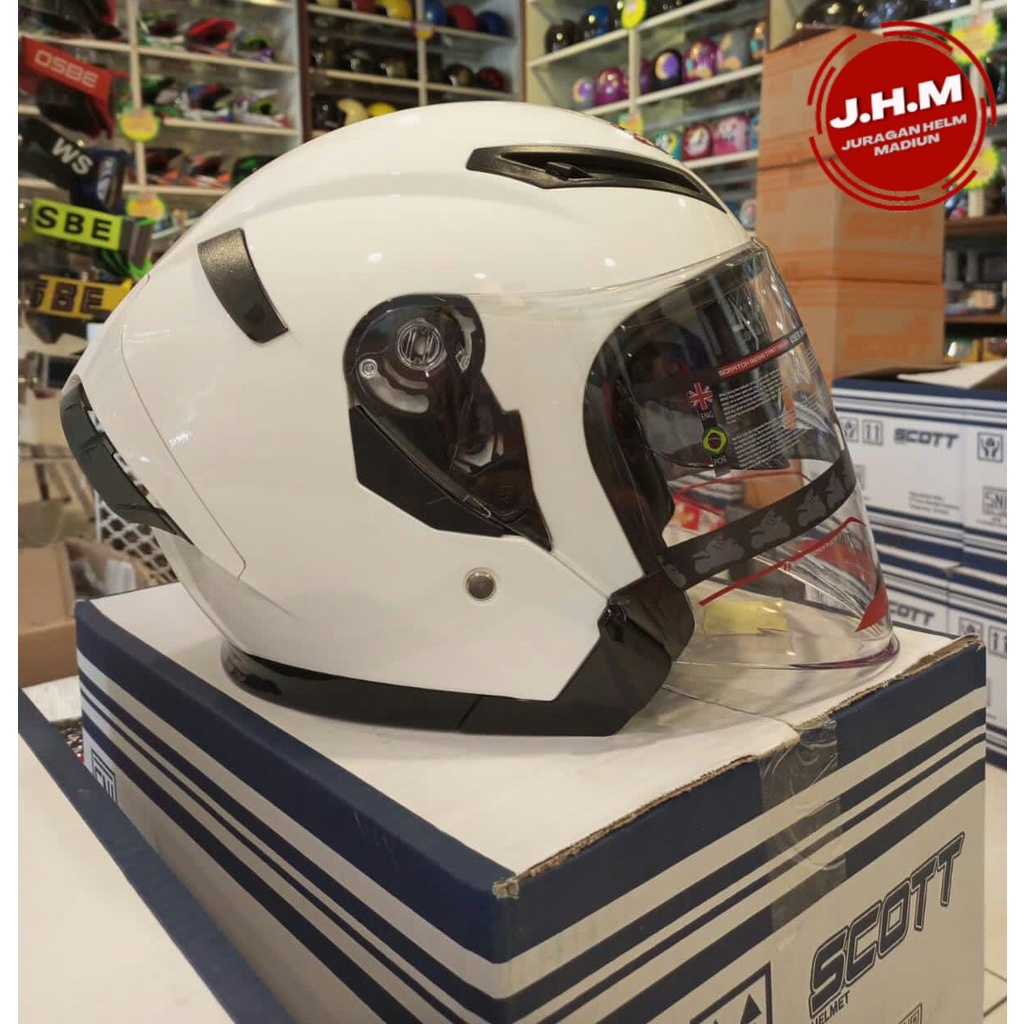 (GP TECH NEW 2022 )ORIGINAL SCOTT GP-TECH POLOS DOUBLE VISOR BERKUALITAS TERBARU