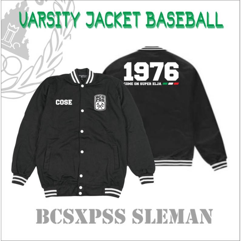 Jaket Pss Sleman Varsity Brigata Curva Sud Jacket Baseball/ Free Sticker