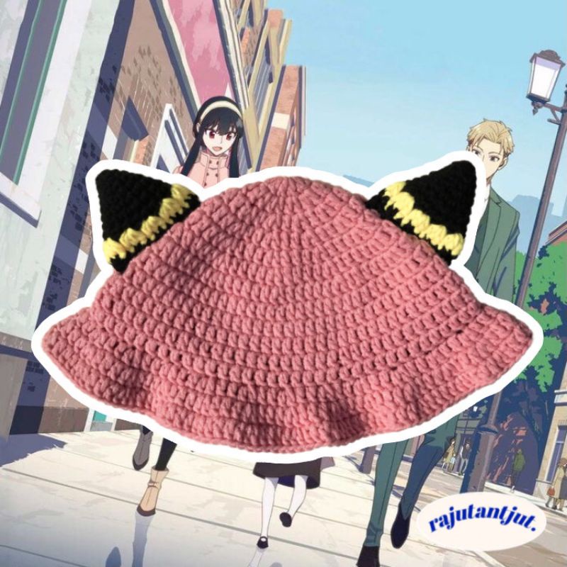 Topi Rajut Anya Forger SpyxFamily Bucket Hat