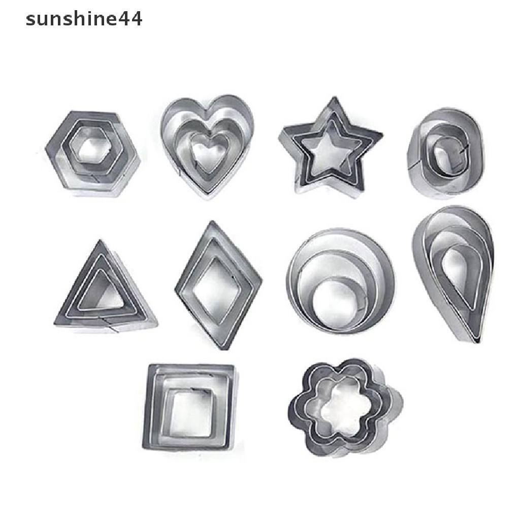 Sunshine Cetakan Pemotong Clay Polimer Bentuk Geometri Bahan Stainless Steel