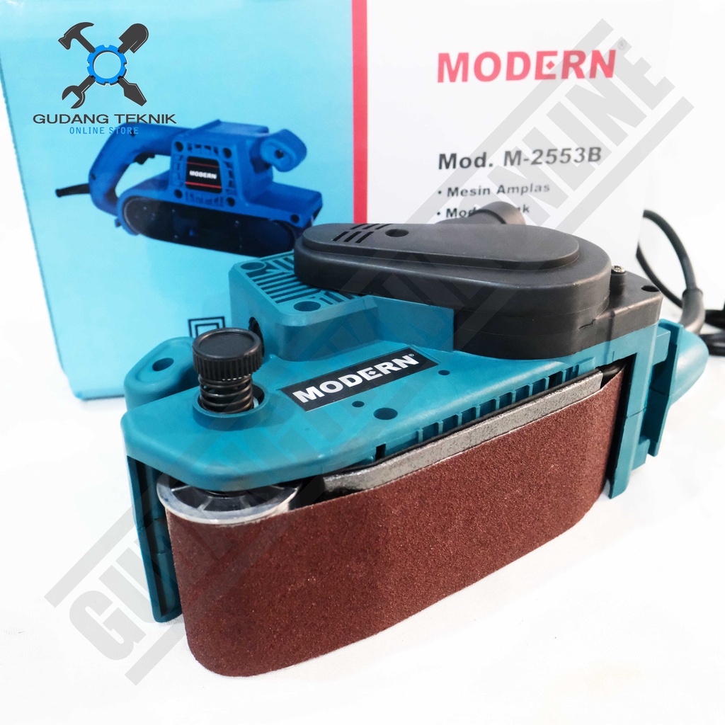 MESIN AMPLAS M2553B MODERN Tank Belt Sander / Mesin Amplas Tank Sabuk M-2553B - Amplas Tank Finishing Sander 2553 MODERN