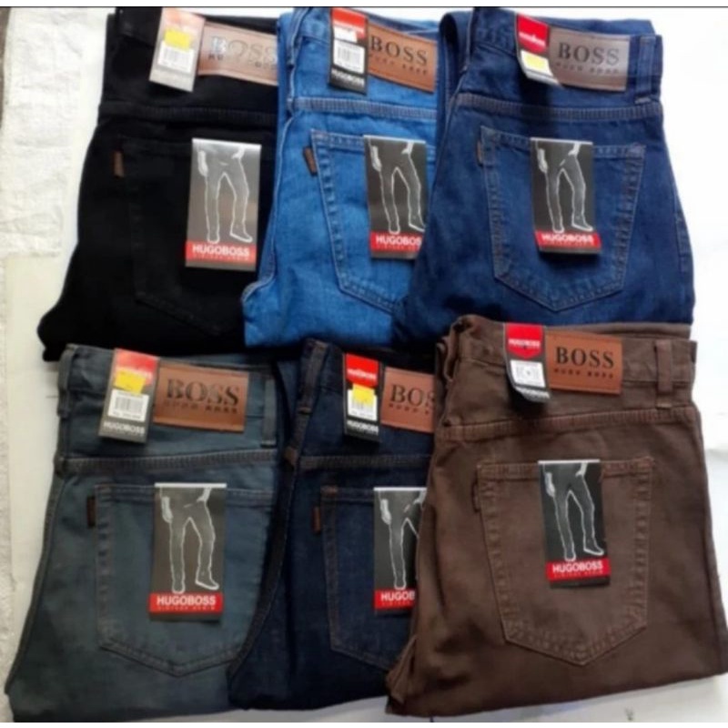 [ Ready ] Celana Panjang Levi's Hugo Boss Pria Original Import Reguler