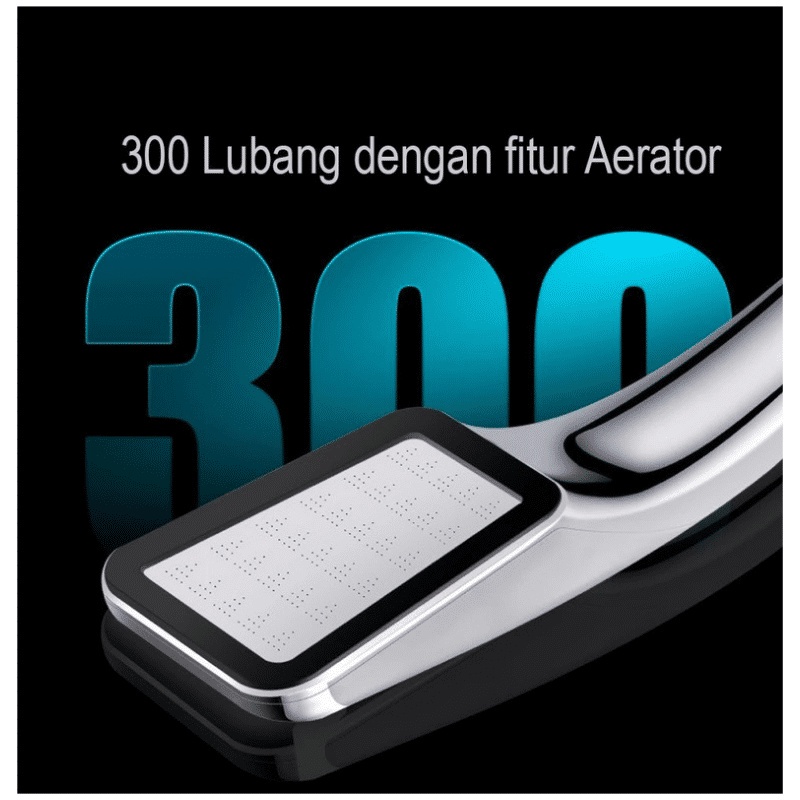 ANG KEPALA SHOWER MANDI 300 LUBANG TEKANAN TINGGI / PANCURAN AERATOR HEAD FILTER SELANG