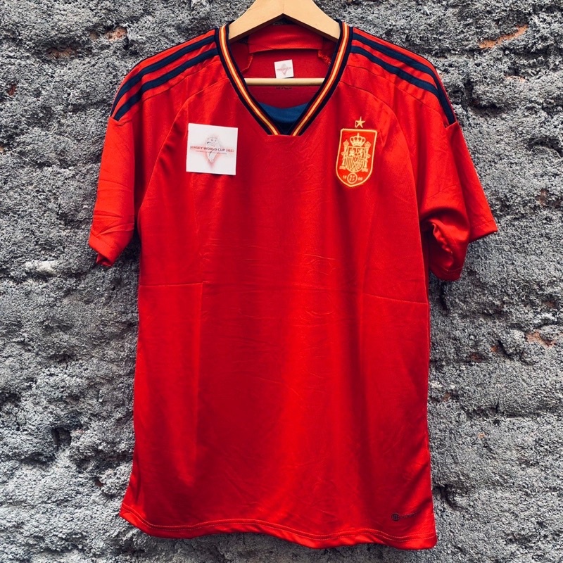 jersey spanyol home world cup 2022