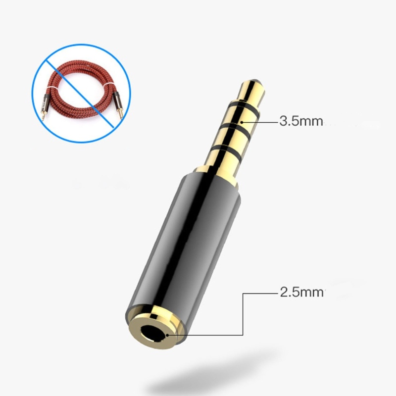 Bt 3.5mm to 2.5mm Adapter 3.5mm Male to 2.5mm Female Adapter Earphone Jack Konektor Tambahan Plug Headset