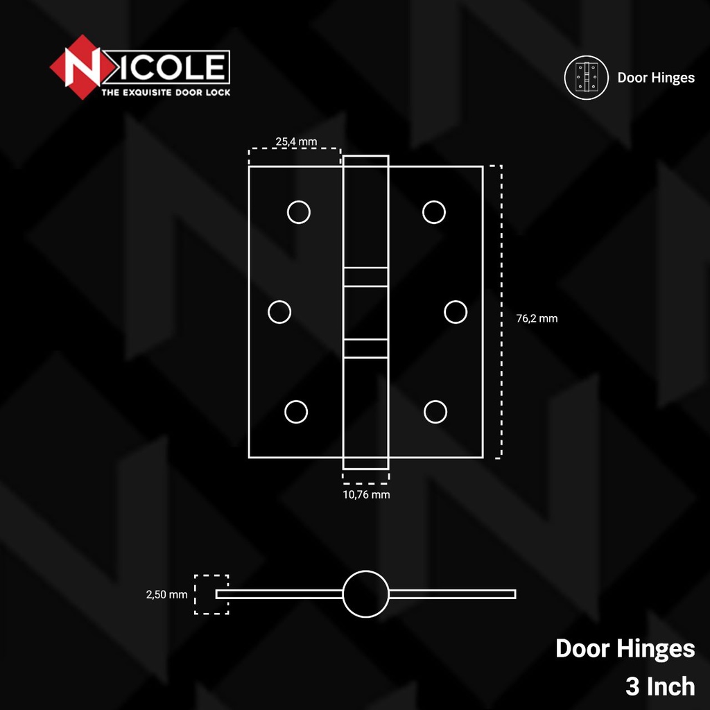 Engsel Pintu Rumah 3 Inci 4 Inci 5 Inci / Door Hinges