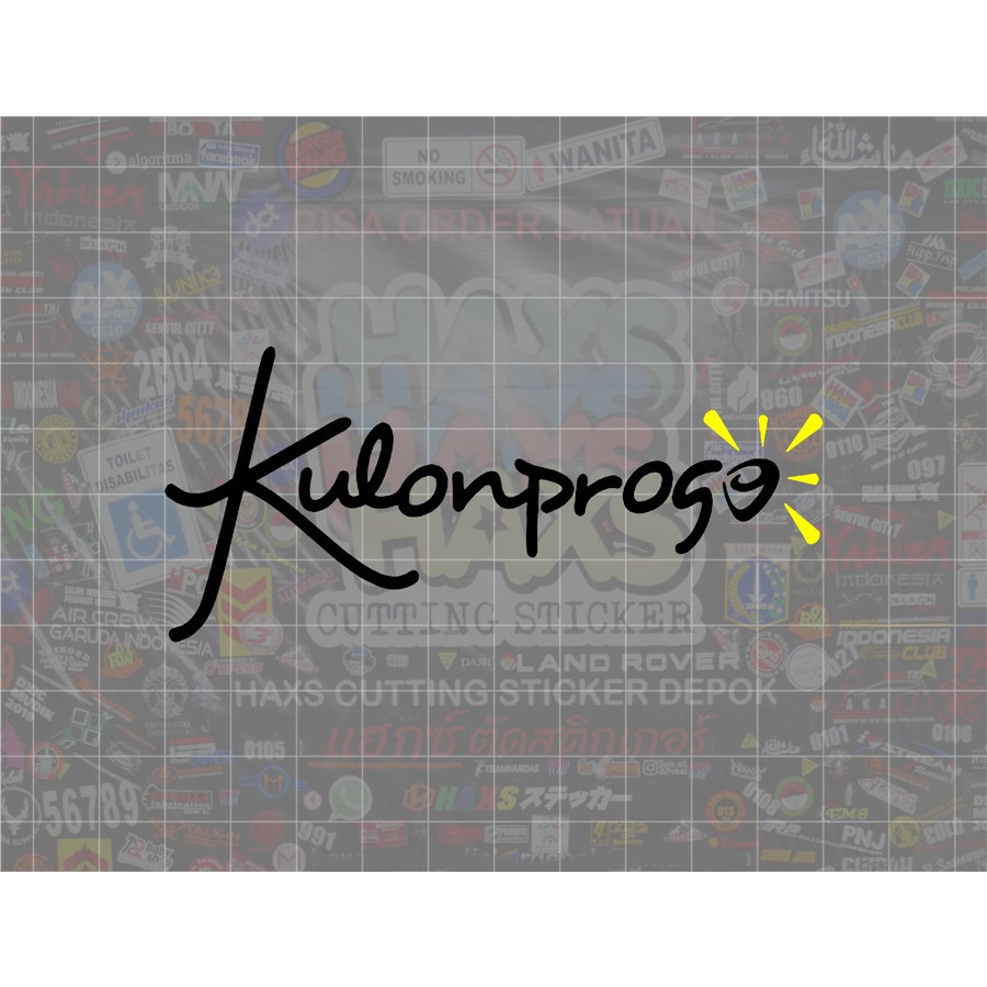 Cutting Sticker Kulonprogo Ukuran 10 Cm Untuk Motor Mobil