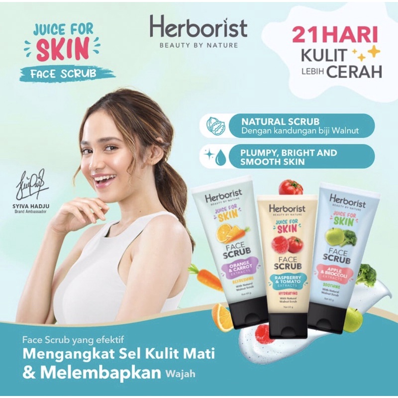 Herborist Juice For Skin Face Scrub - 60gr