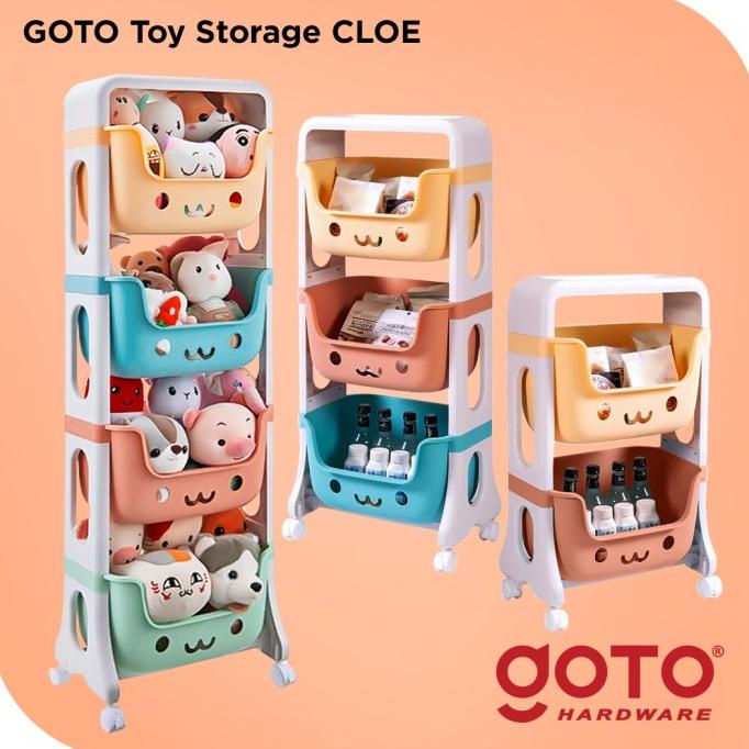 Goto Cloe Toy Storage Rak Susun Tempat Penyimpanan Mainan Boneka Anak