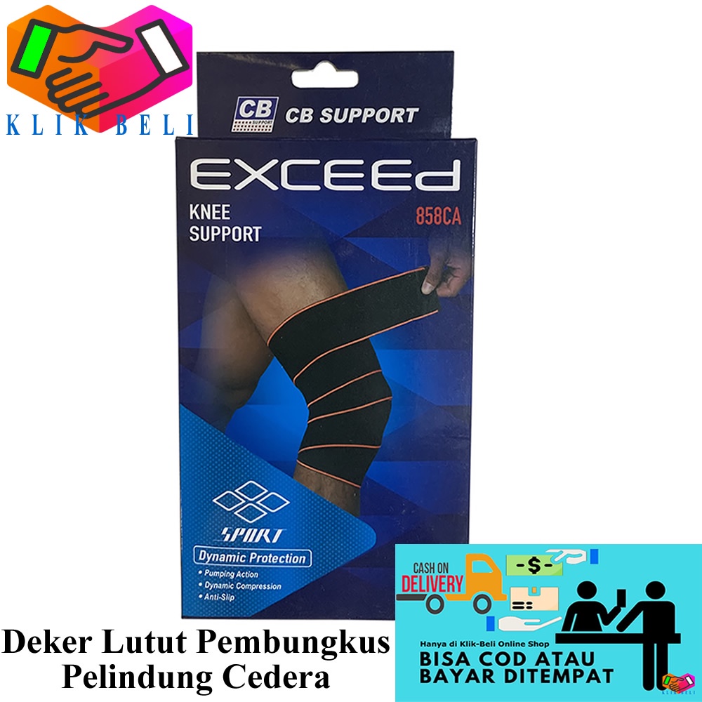 Knee Support Deker Lutut 858CA Pelindung Dekker Pembungkus Cedera