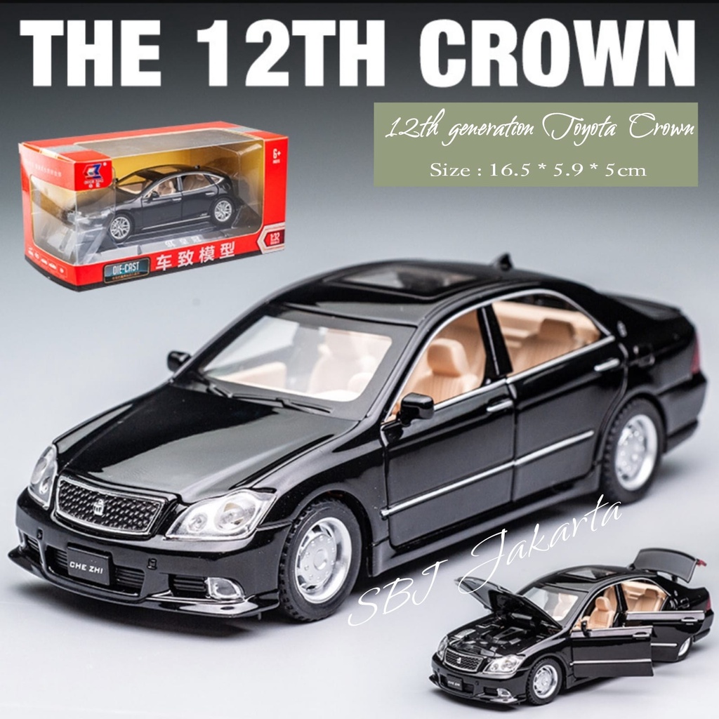 DIECAST MOBIL TOYOTA CROWN 12th GENERATION  METAL SERIES SKALA 1:32 DIECAST MOBIL KLASIK