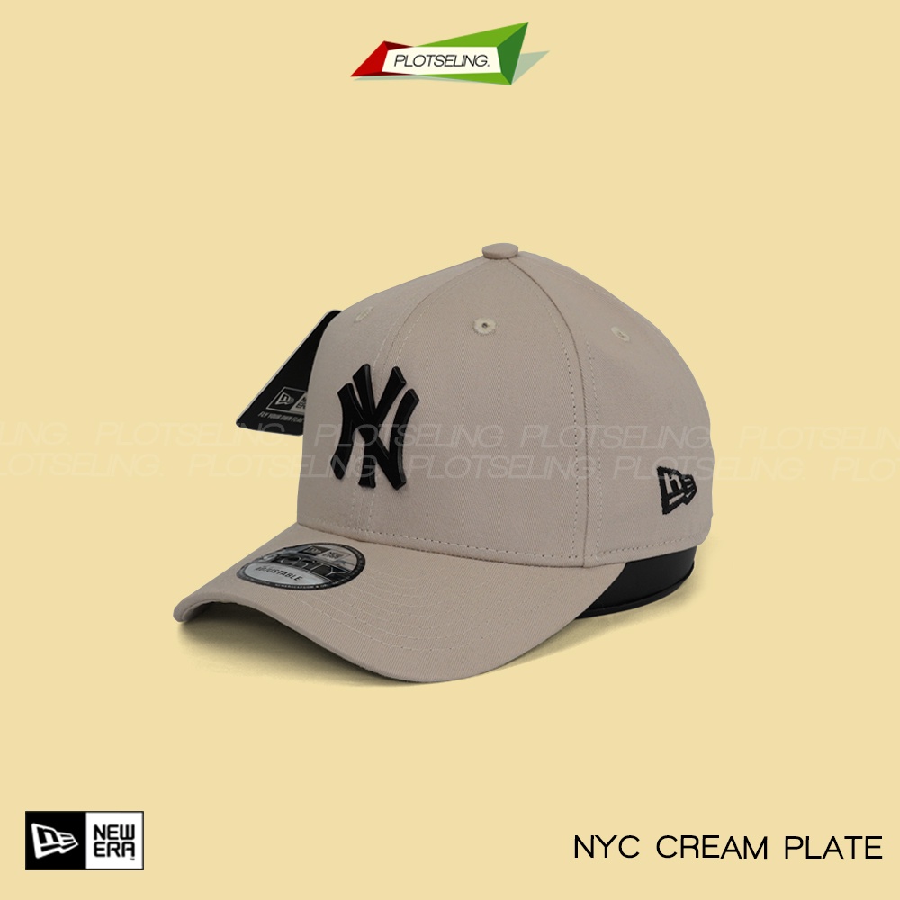 Topi Pria Wanita BASEBALL NY METAL MLB Hat New York Metal Yankees Cream Premium Grade Cap Adjust Unt