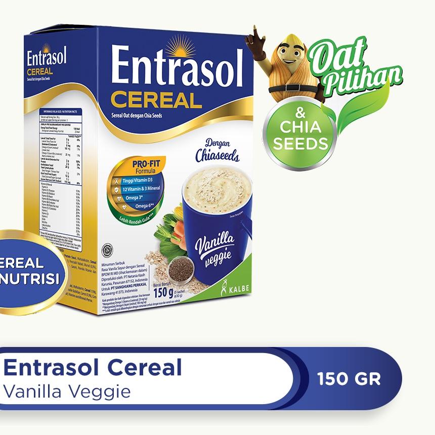 

✨STAR✨ ENTRASOL CEREAL VANILLA VEGGIE (5 Sachet @30gr) murah