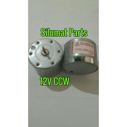 Motor DC 12V (2400 RPM) CCW CW / Dinamo tape 12v ccw cw 2pin
