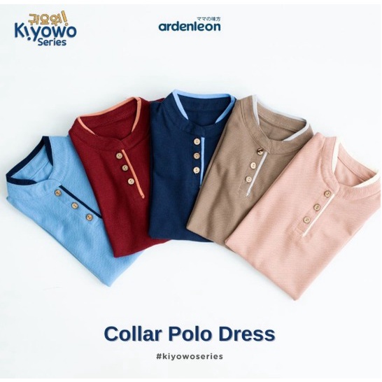 Ardenleon - Girls Collar Polo Dress | Dress Anak Perempuan 1-7tahun