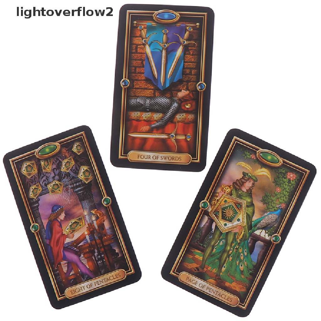 (lightoverflow2) 78pcs / Set Kartu Tarot Untuk Permainan Board Game  (ID) Buku Novel Dewasa Dalam Bahasa Mandarin