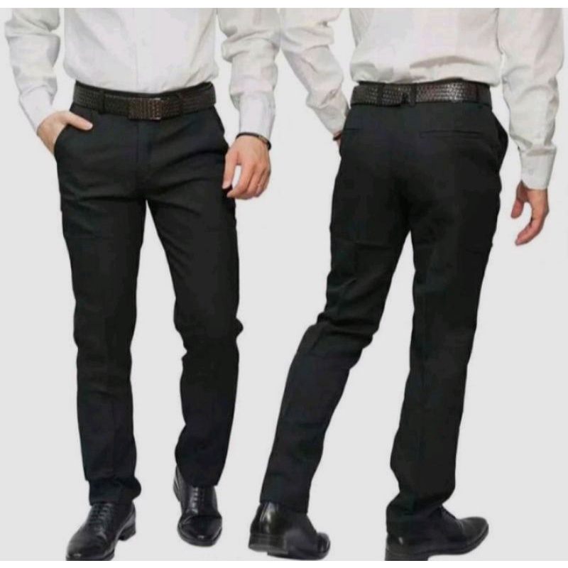 celana formal pria/celana bahan/celana kantor slim fit