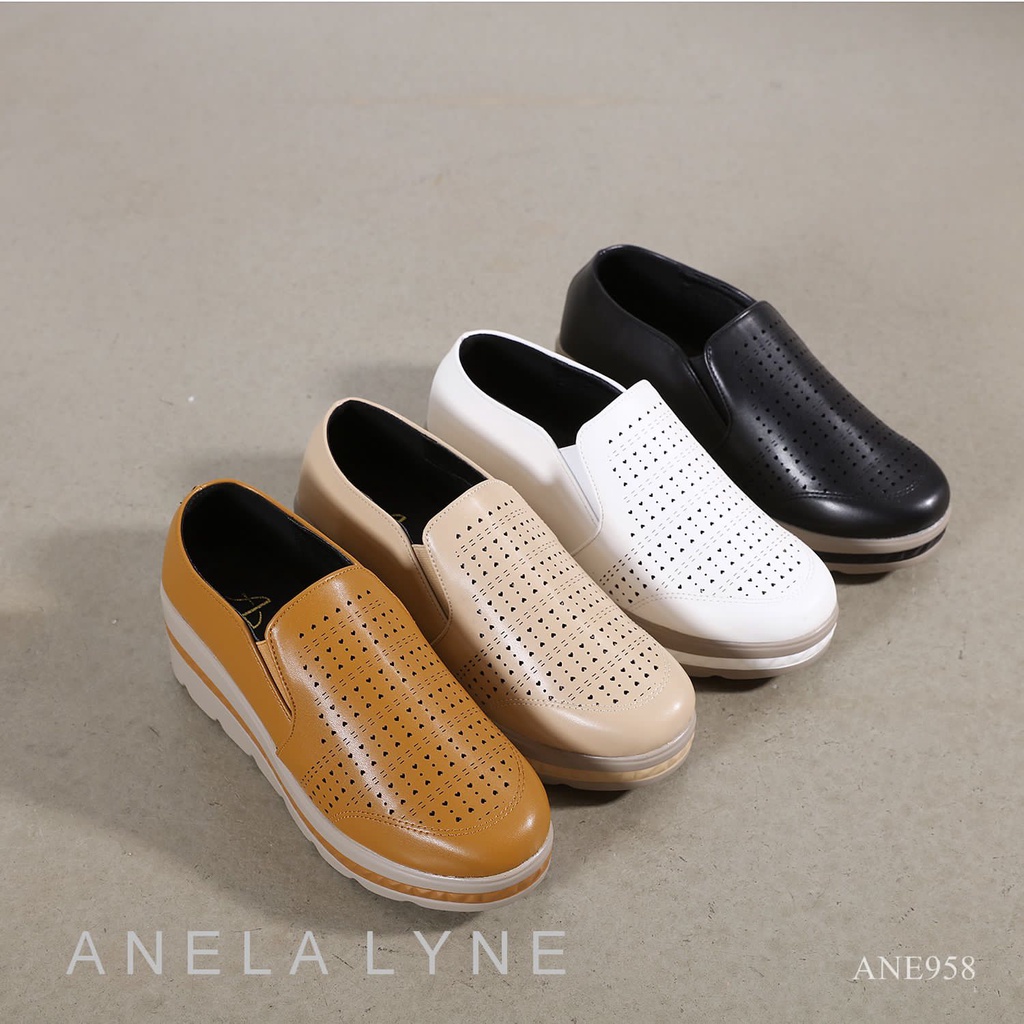 ANELA LYNE SAMARA Sepatu Loafers Wedges Shoes ANE958 ORIGINAL