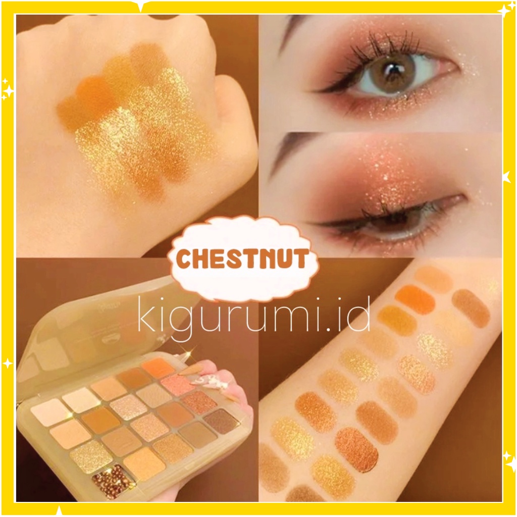 DIKALU Chestnut Eyeshadow 20 Colors Matte Waterproof Pallete XX048