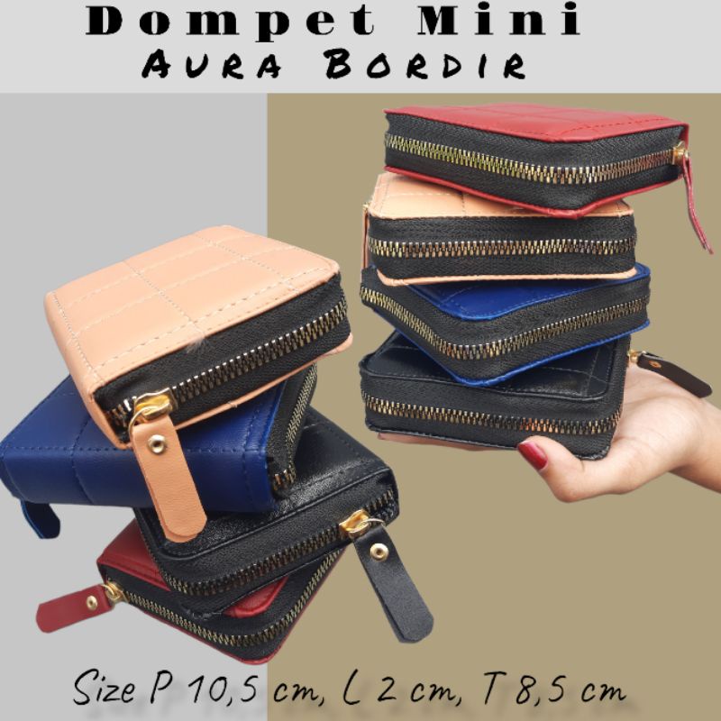 DOMPET MINI AURA EMBOS CANTIK MURAH