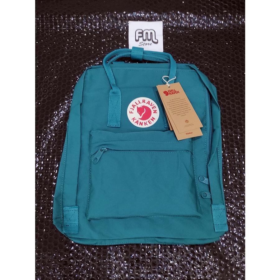 SALE Tas Ransel Kan Ken MEDIUM Polos Simple / Backpack Sekolah Wanita (READY GOSEND)-ocean green
