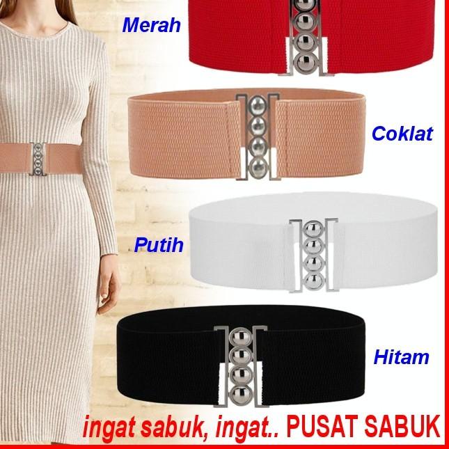 SALE✅Belt Sabuk Wanita Pita Obi Karet Ikat Pinggang Fashion Gesper Cewek Korea Oby Besar Jumbo Big W