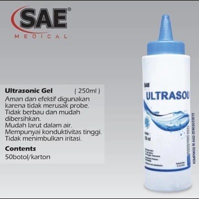 ultrasound gel 250ml SAE