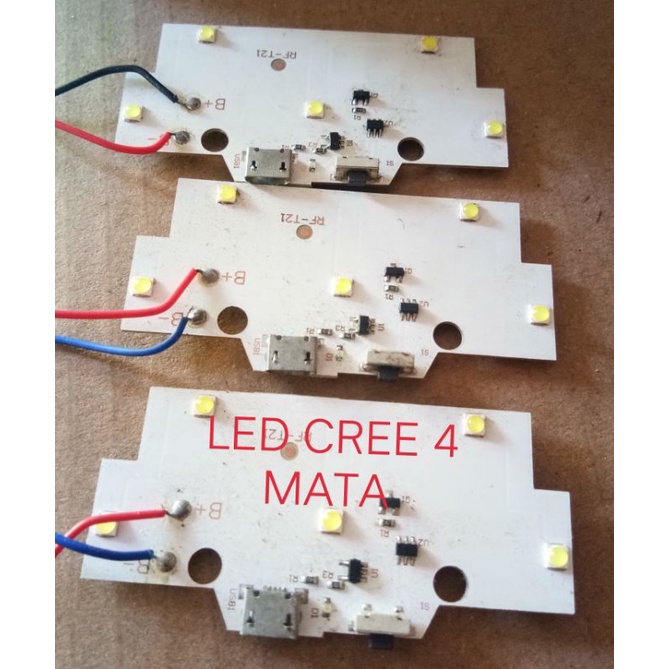 LED CREE 5 MATA  MICRO USB 3 MODE NYALA