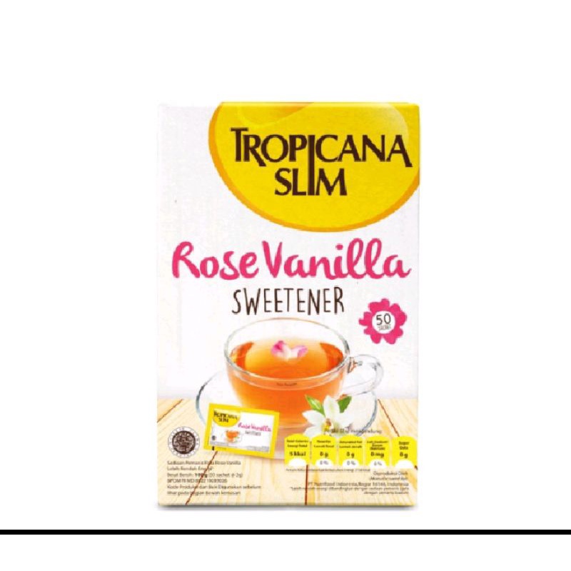 

Tropicana rose vanilla 100g (50 sachet)